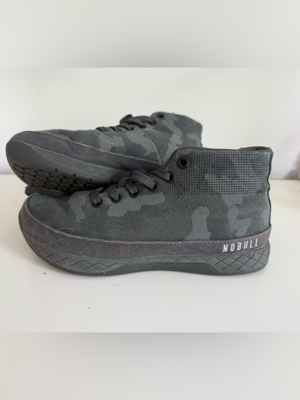 NOBULL Charcoal Gray Camo High-Top Sneakers